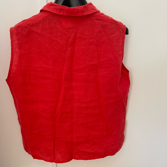 MaxMara sleeveless linen blouse - Picture 3 of 3